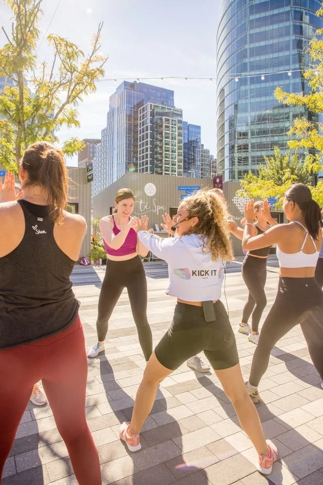 Workout class in Boston
