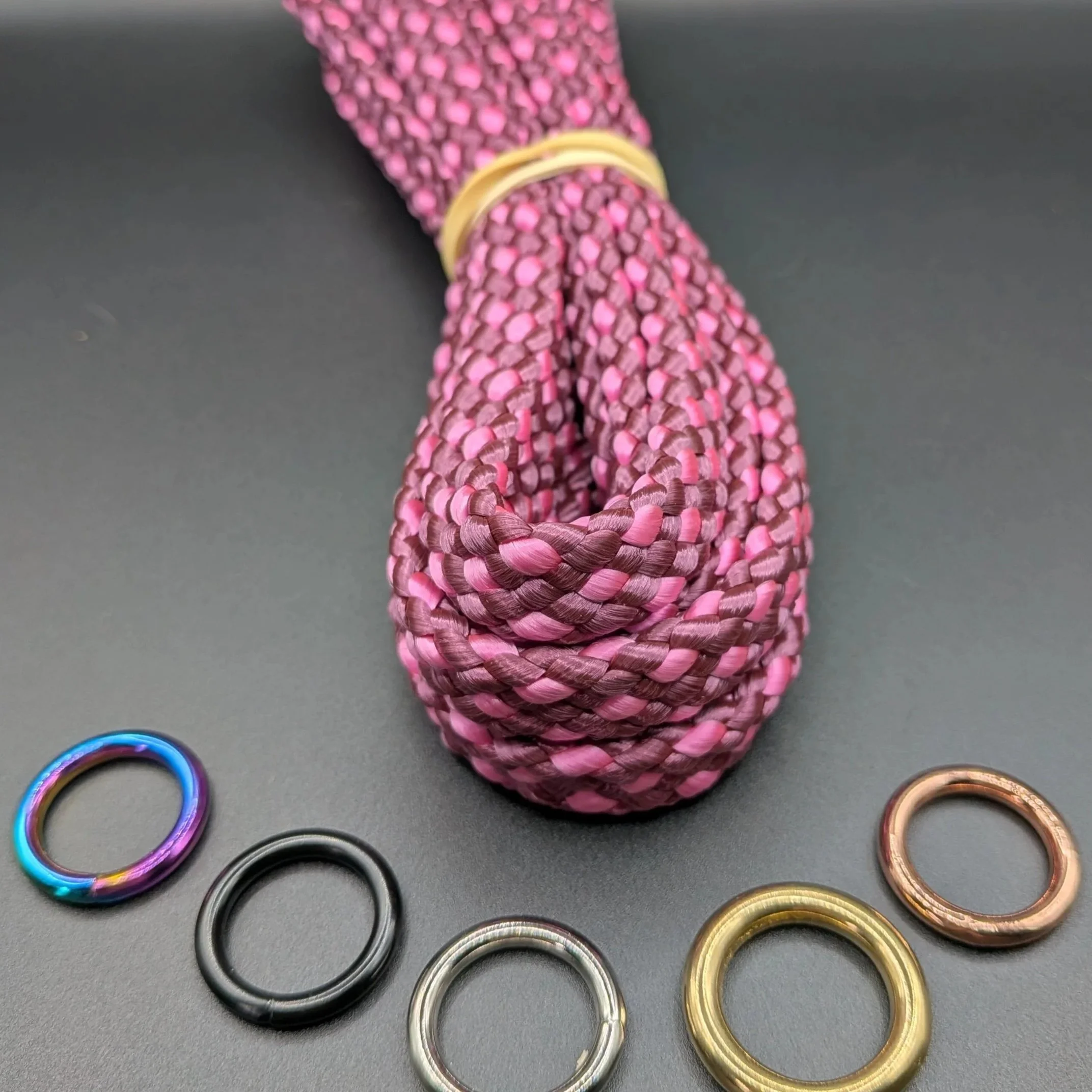 Dotted Aubergine & Pink