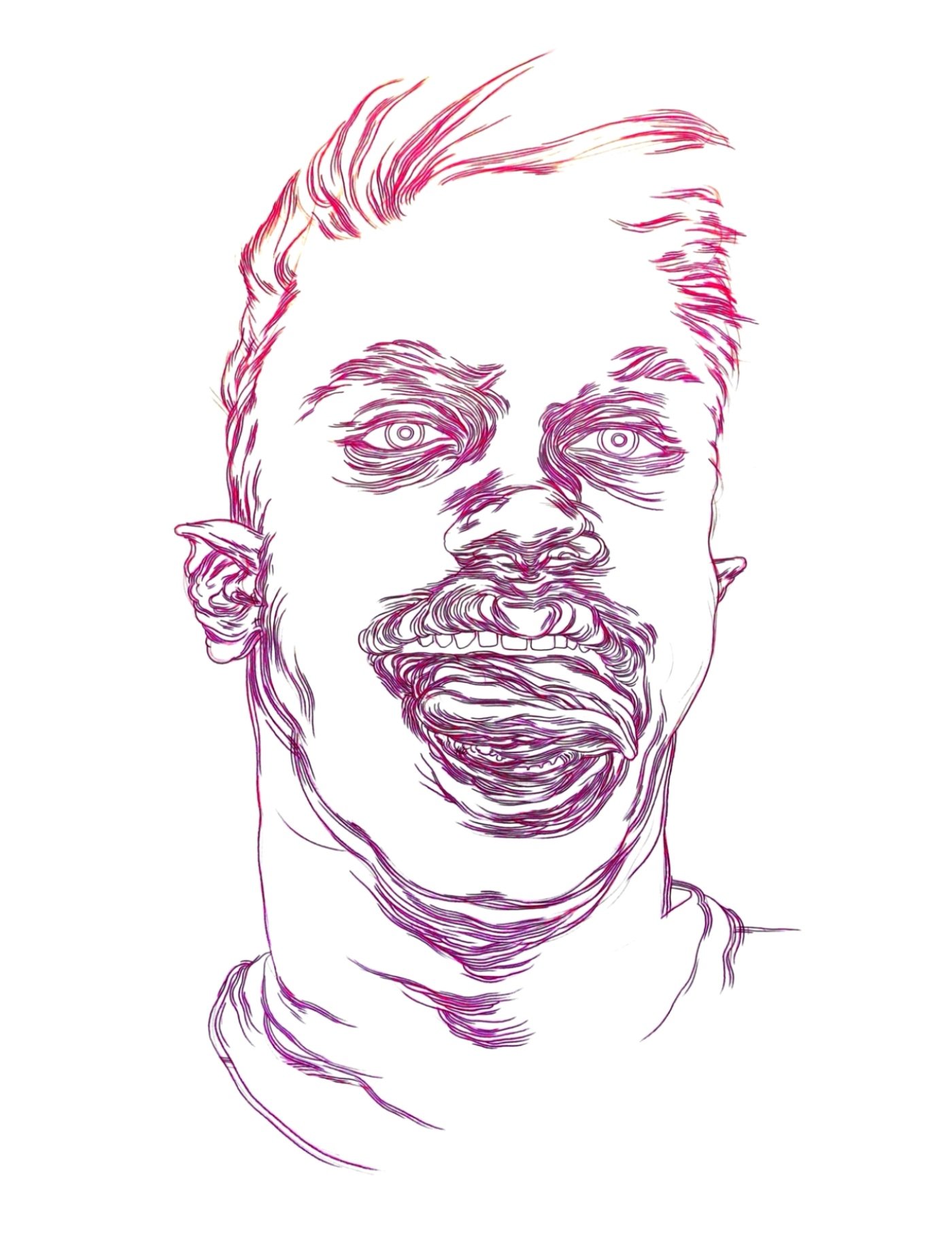Boyhead / pencil on paper