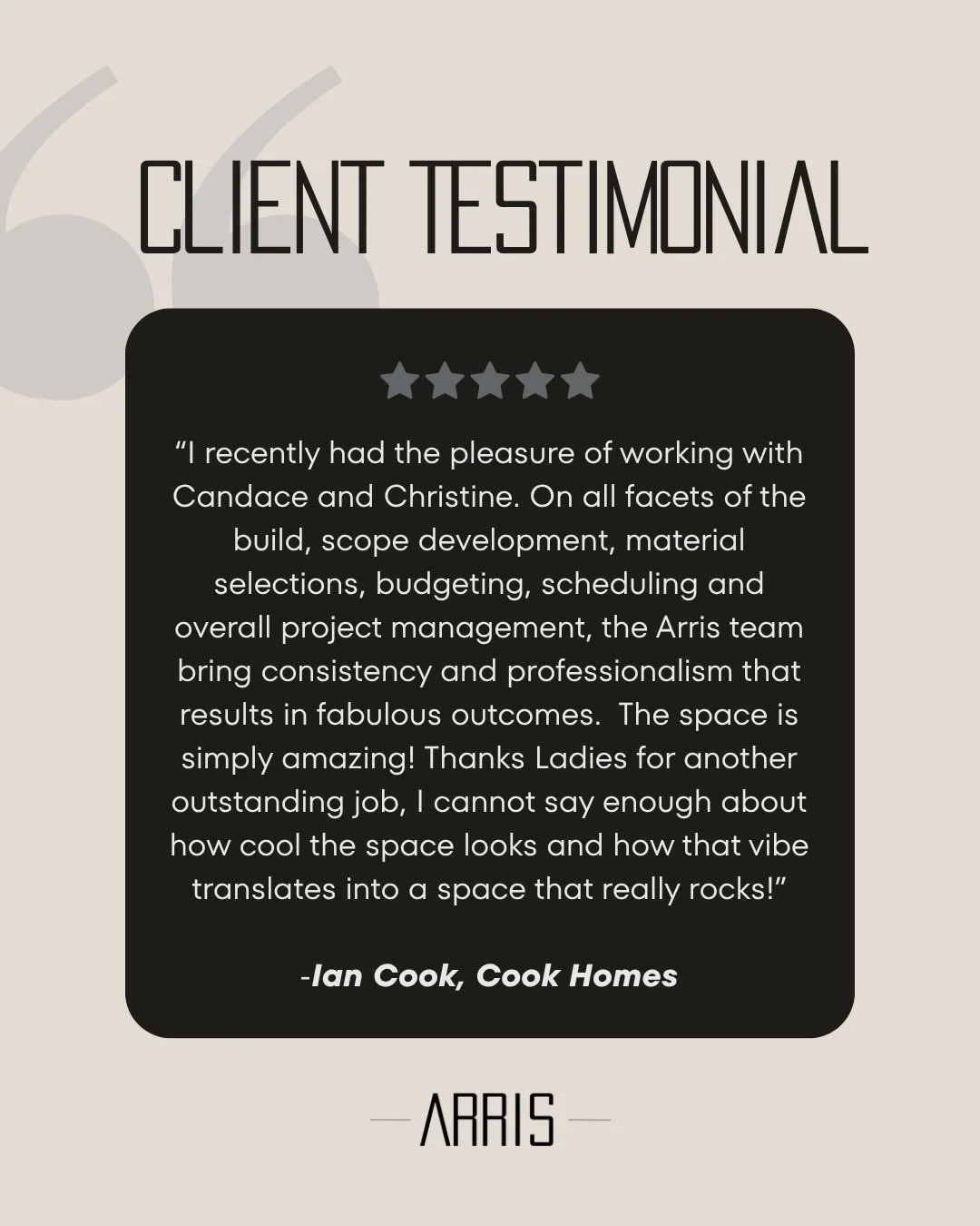 So grateful for words like this.

We put a lot of intention into every project, so hearing this from our clients means everything.