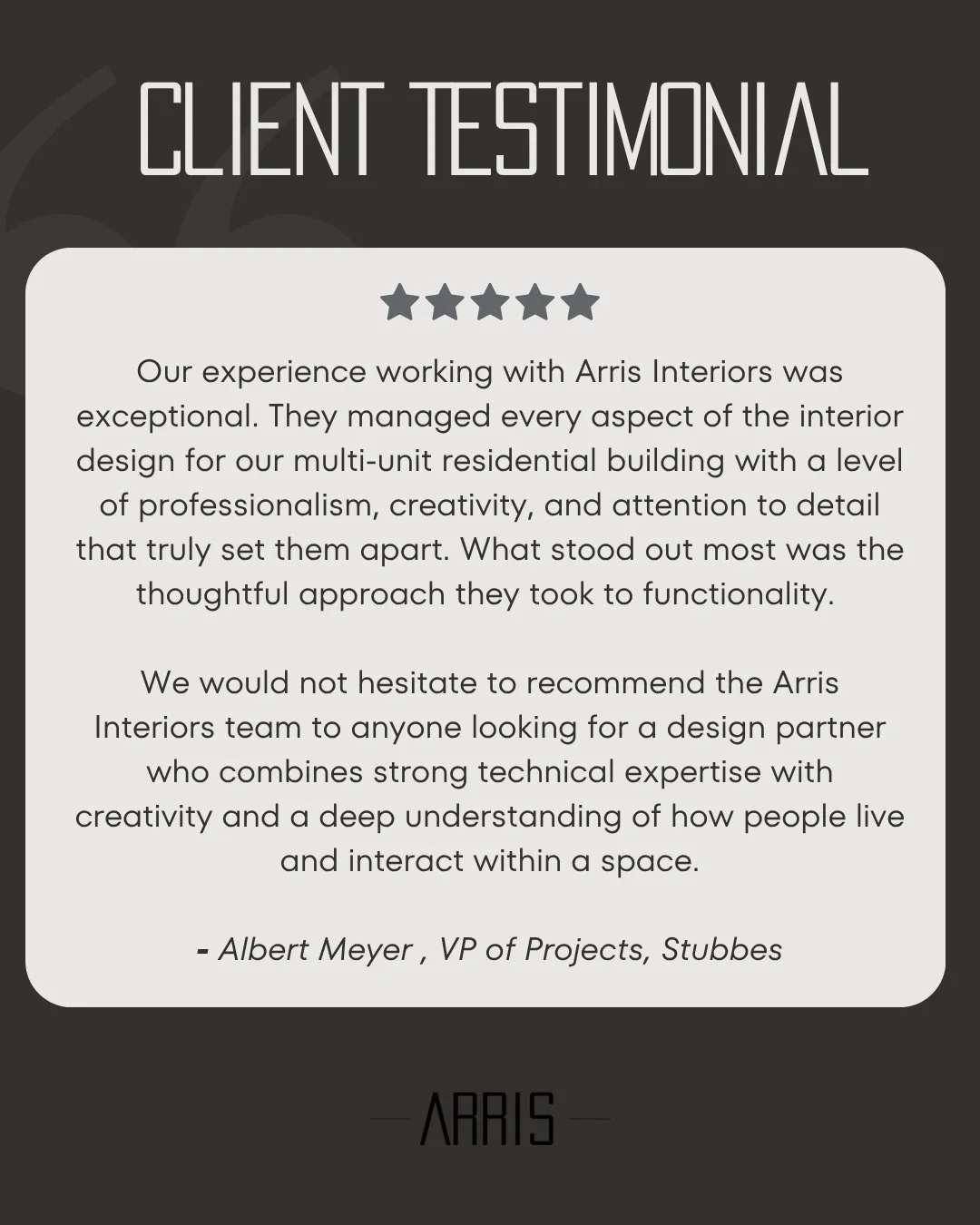 So grateful for feedback like this⁠
⁠
We pour a lot of thought and intention into every project, so hearing it reflected back from our clients always means so much.