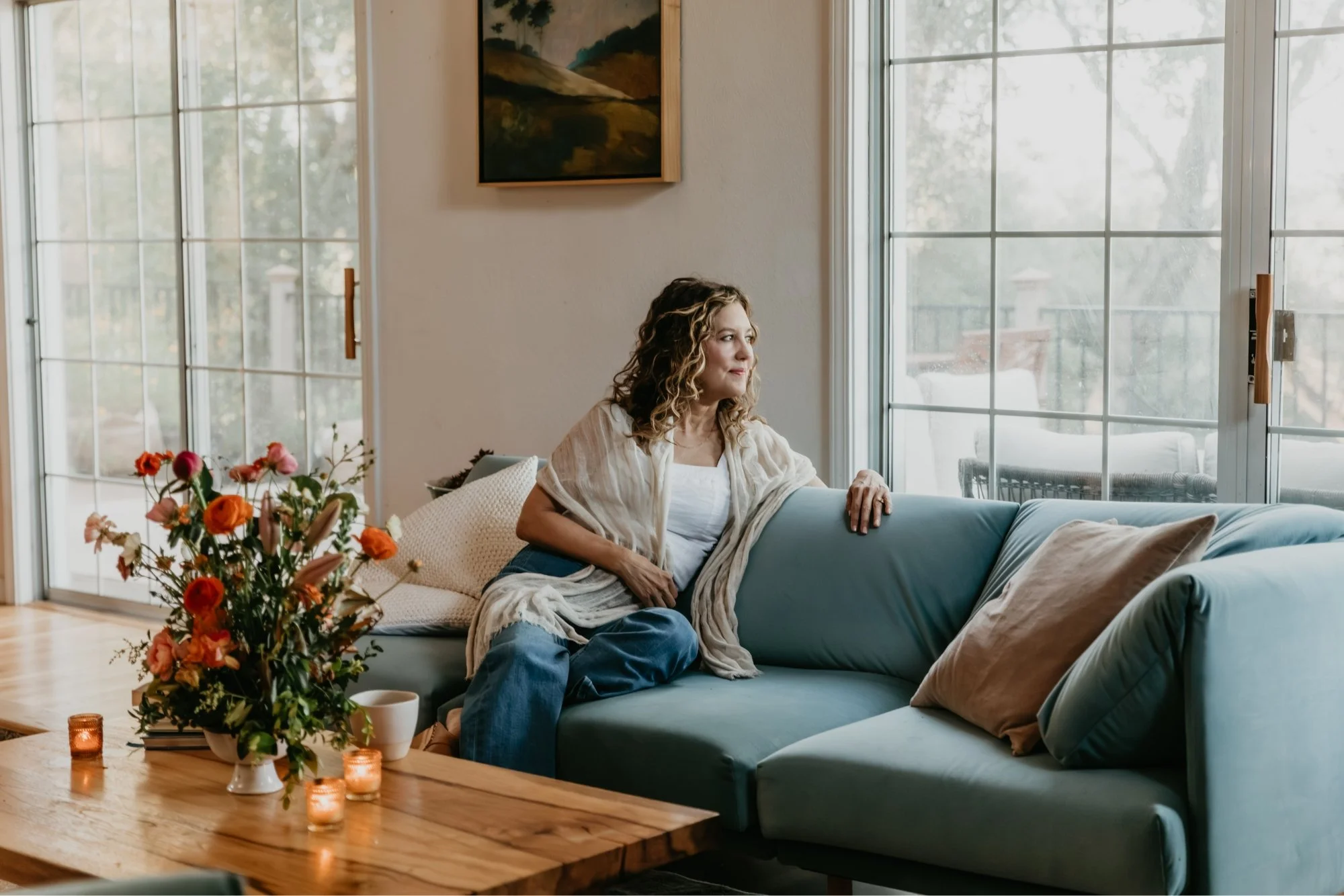 Rachael Courtier seated in a calm therapy office supporting ADHD relationship struggles