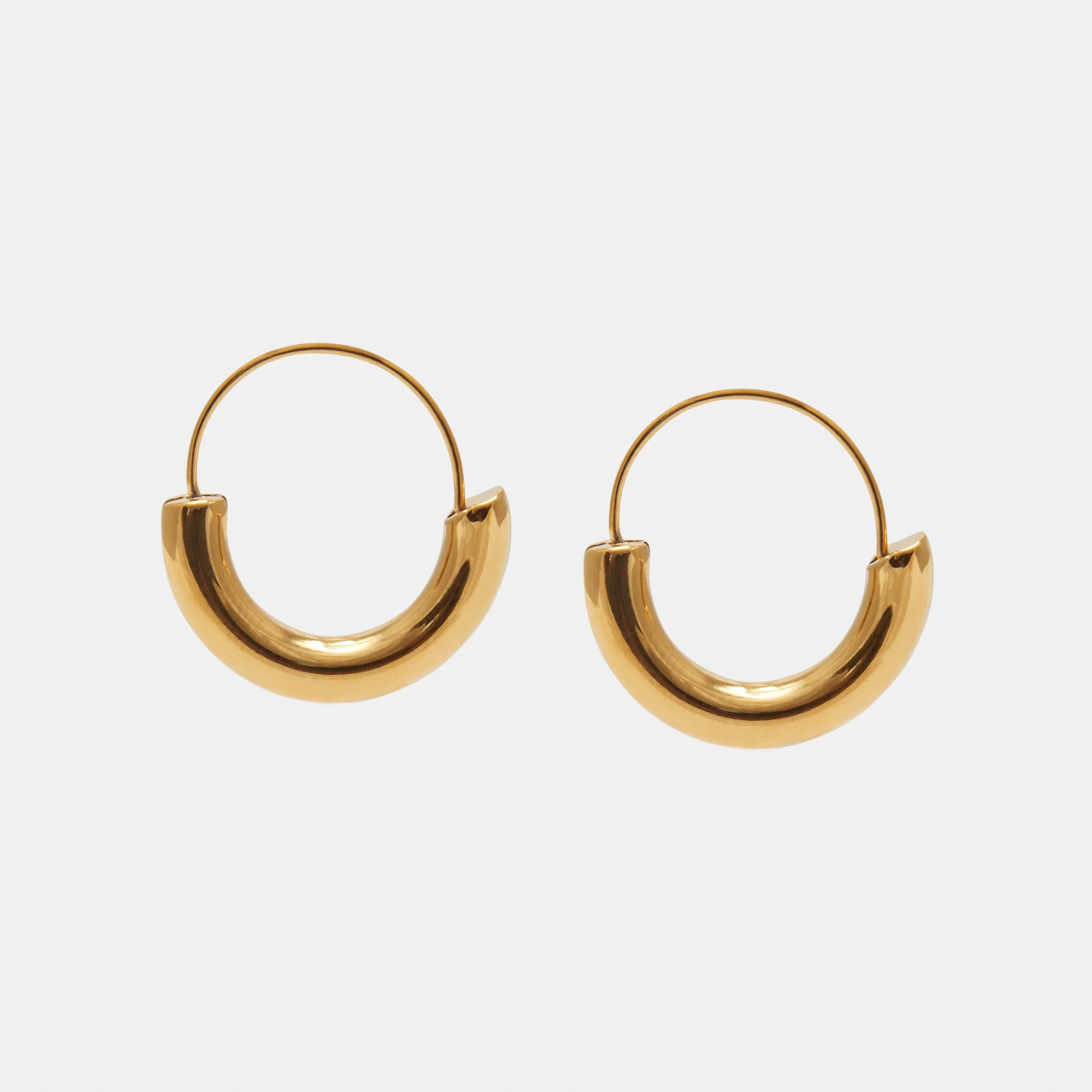 INTERLINK HOOP EARRINGS
