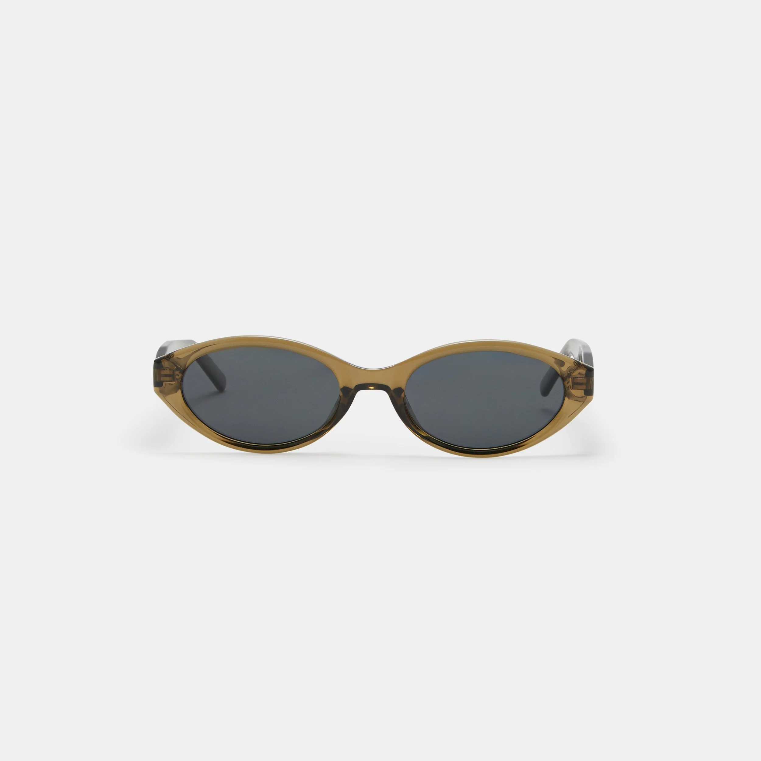 SEMI TRANSPARENT OVAL SUNGLASSES