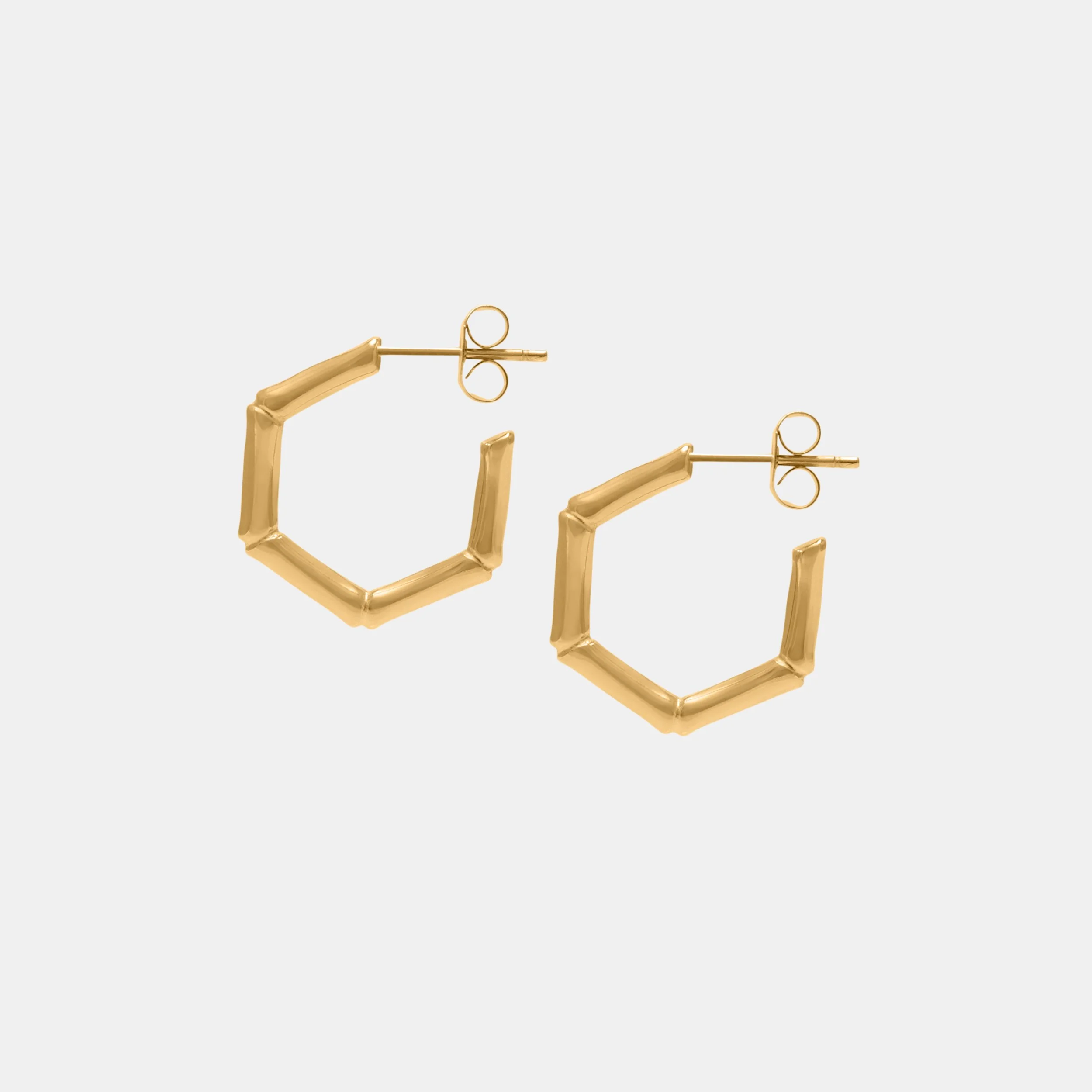 BAMBOO MINI HOOP EARRINGS