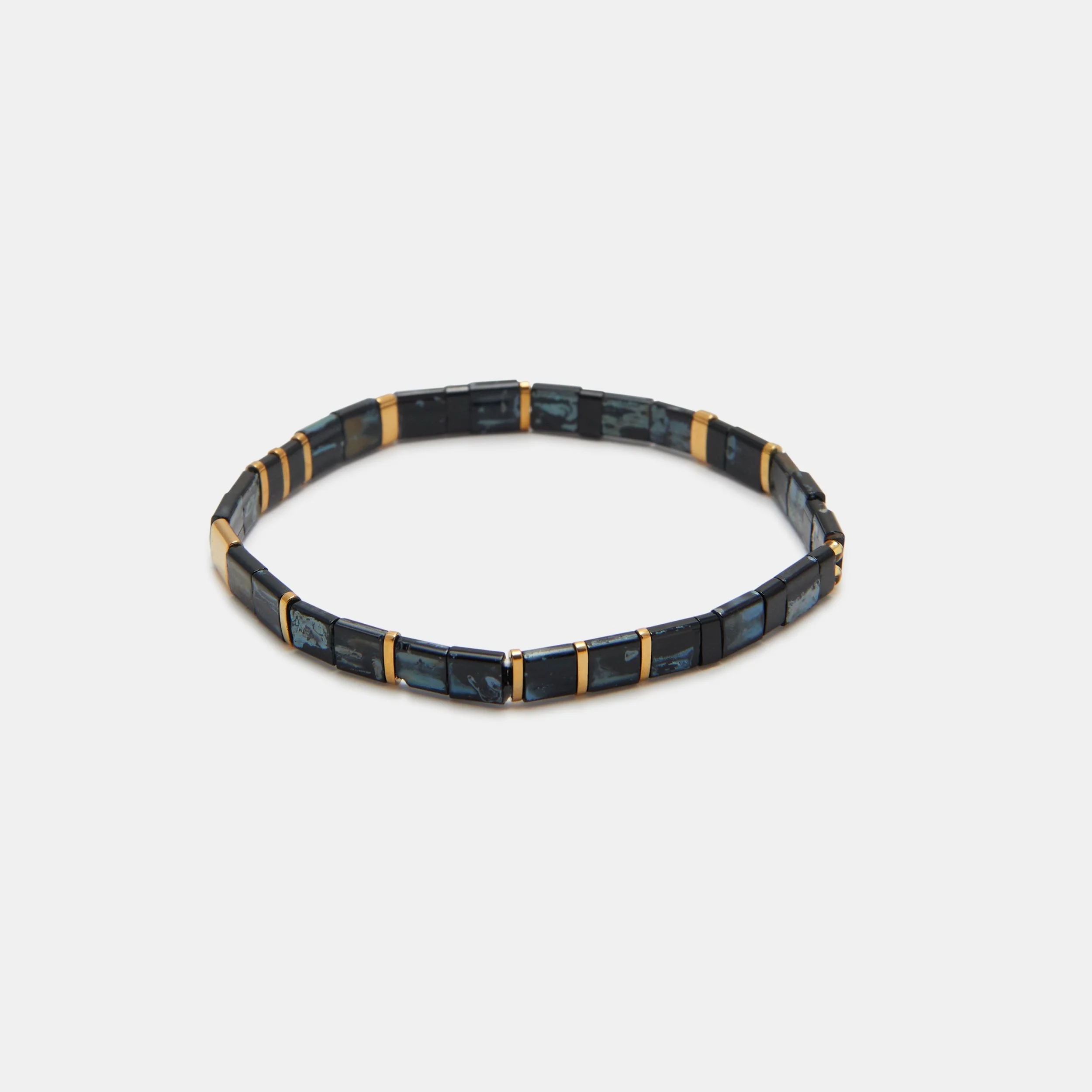 FLAT STONE STRETCH BRACELET