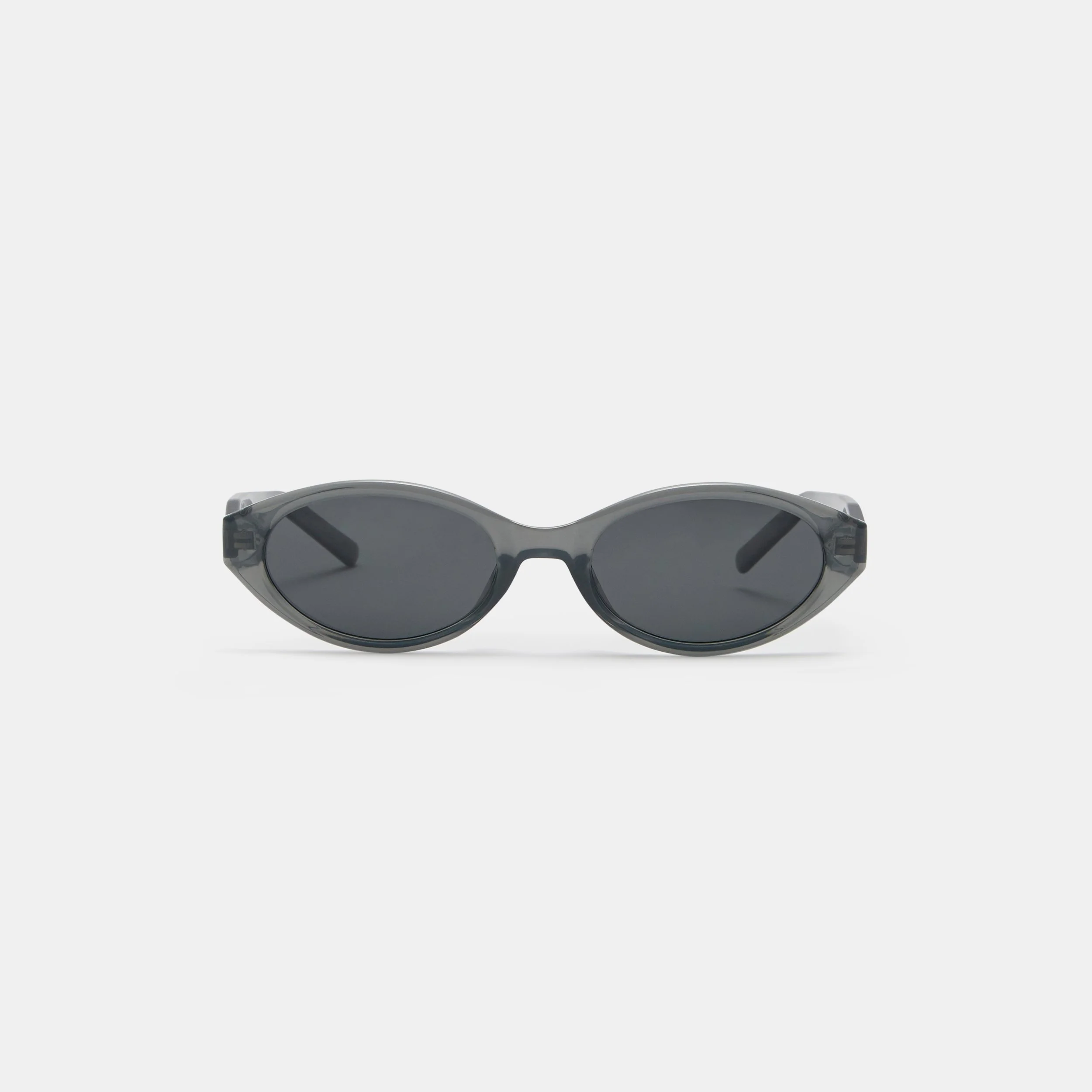 SEMI TRANSPARENT OVAL SUNGLASSES