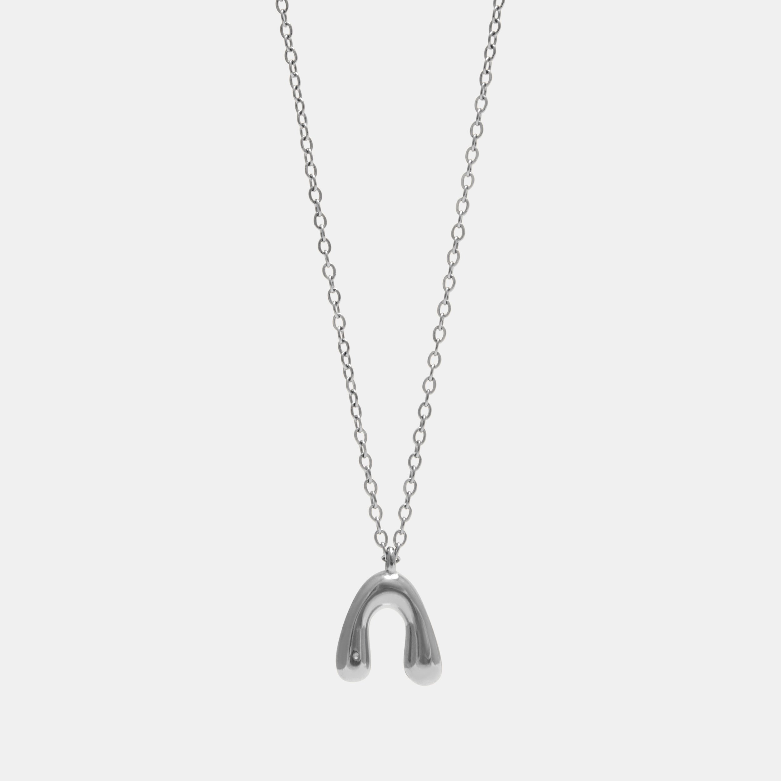 ORGANIC WISH PENDANT NECKLACE ON CABLE CHAIN