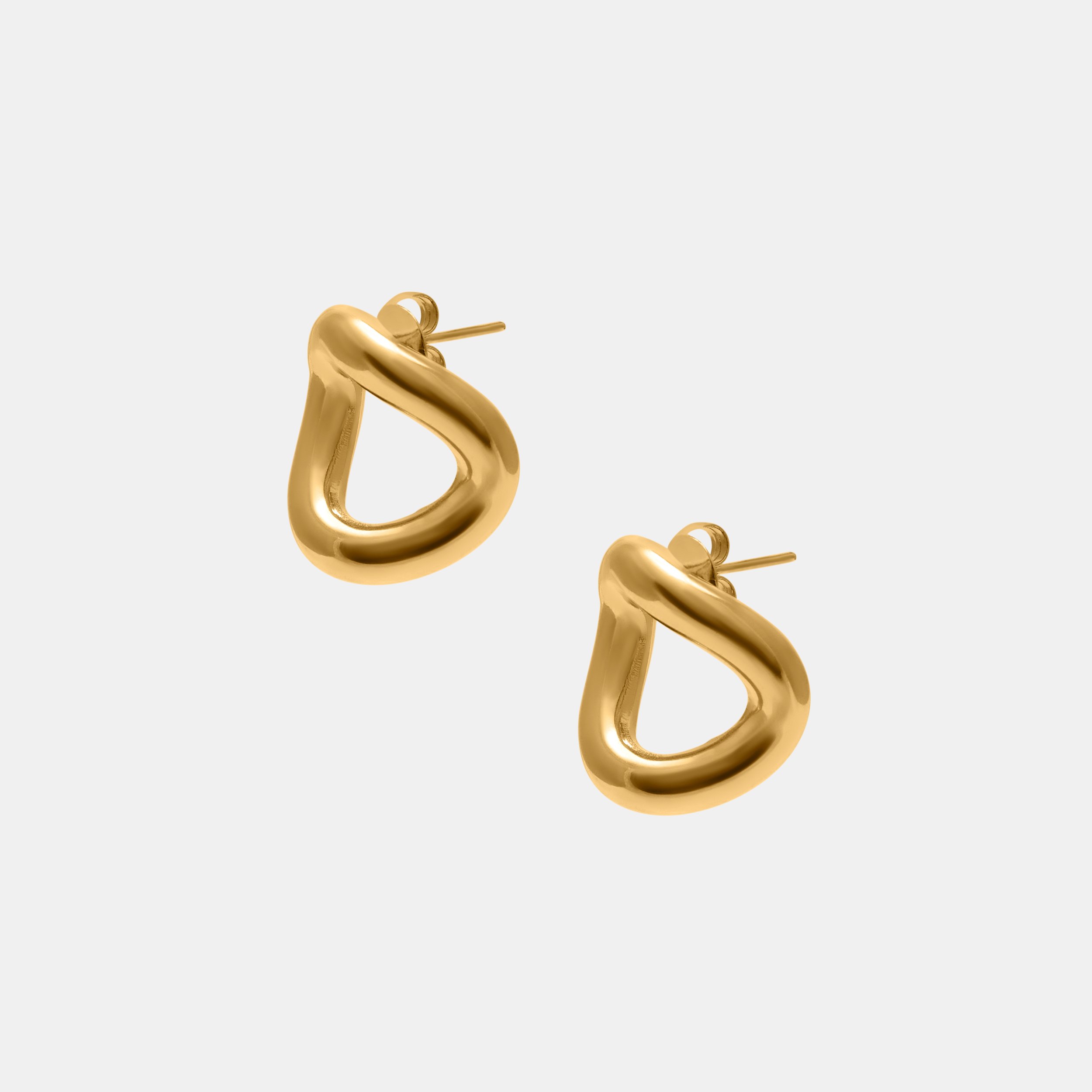 CHAIN LINK STUD EARRINGS