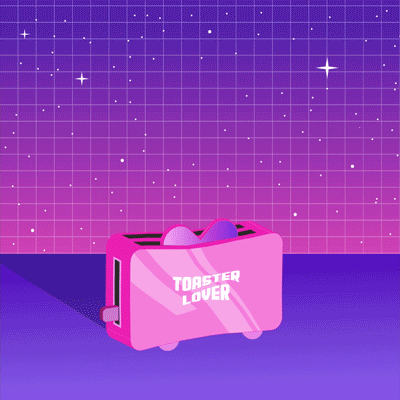 Motion design ou image animée grille pain