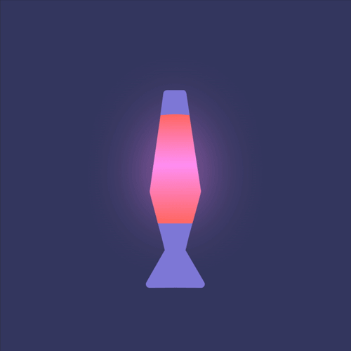 Motion design lampe à lave