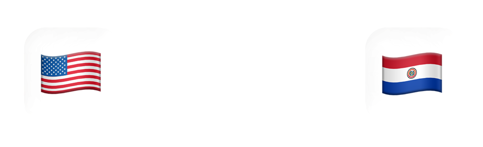 Screenshot comparing the flags of the United States and Paraguay.