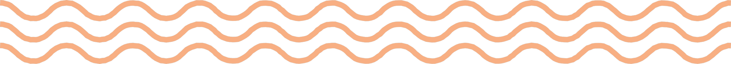 Pattern of wavy lines in peach color.
