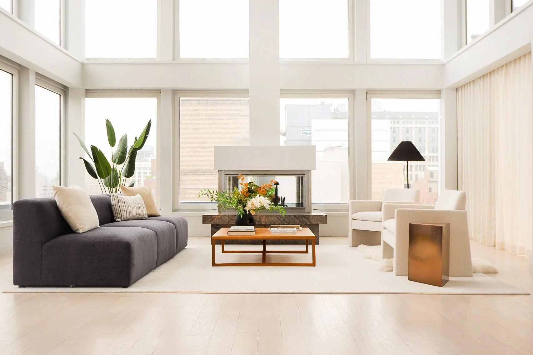 Light + Air staging services for a home located at 4 Lexington in Gramercy Park, Manhattan, New York City.