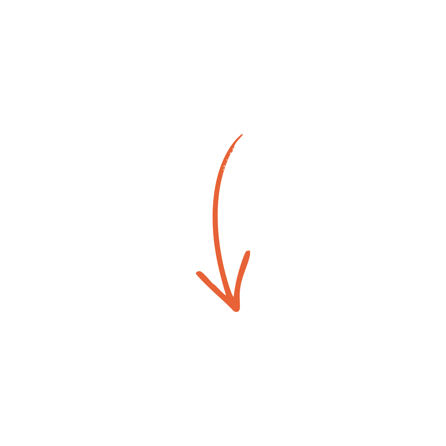 Black chalkboard with a white hand-drawn dollar sign and a red arrow pointing down.