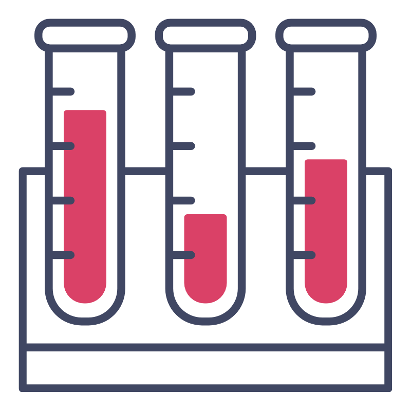 An icon of medical lab testing