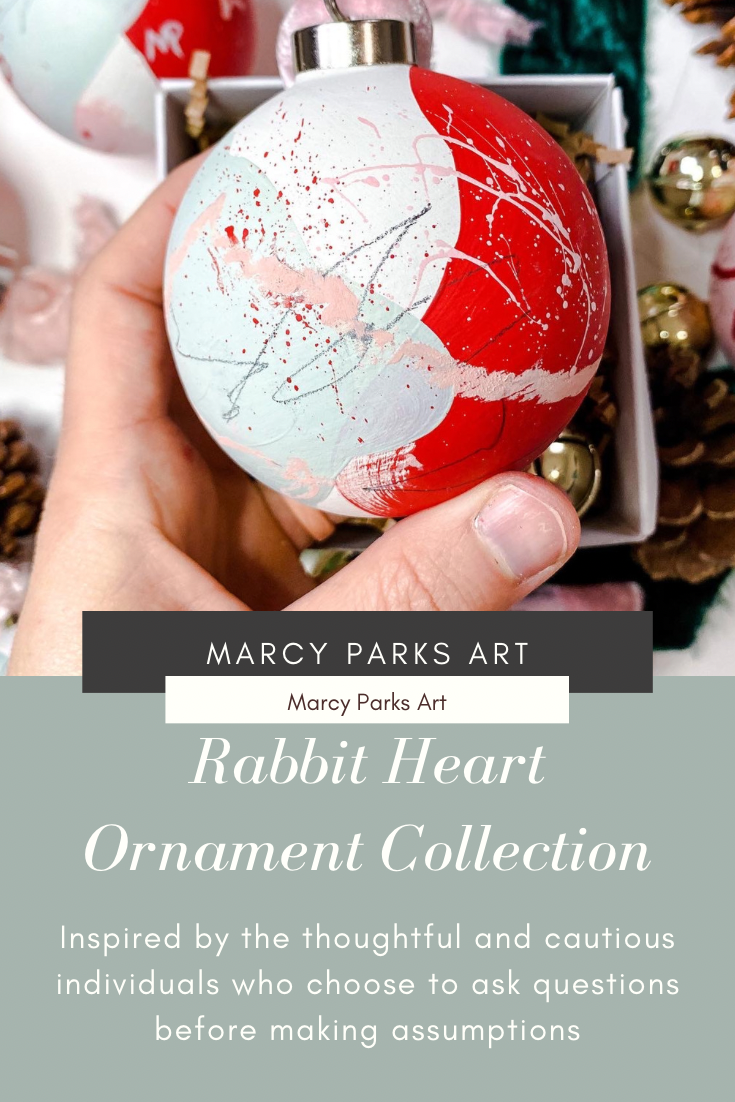 Rabbit Heart Ornaments