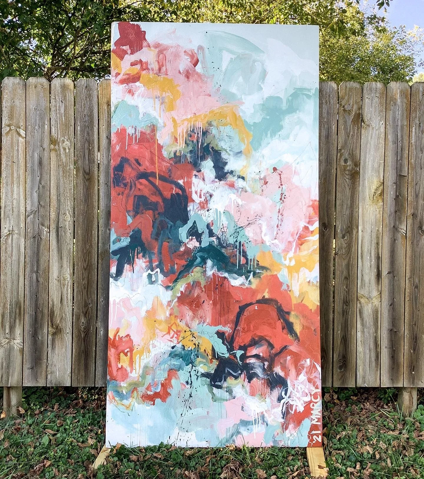 Call Me Crazy, 2021, 96”x48” (8'x4')