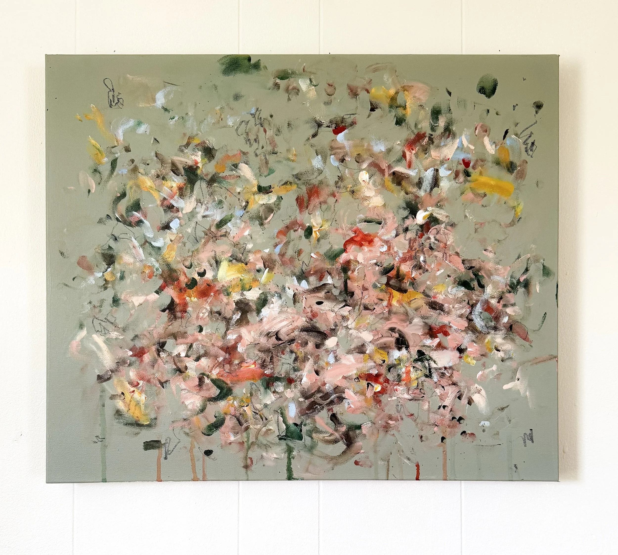 "I Know a Spot", 20"x24", Original Abstract Painting