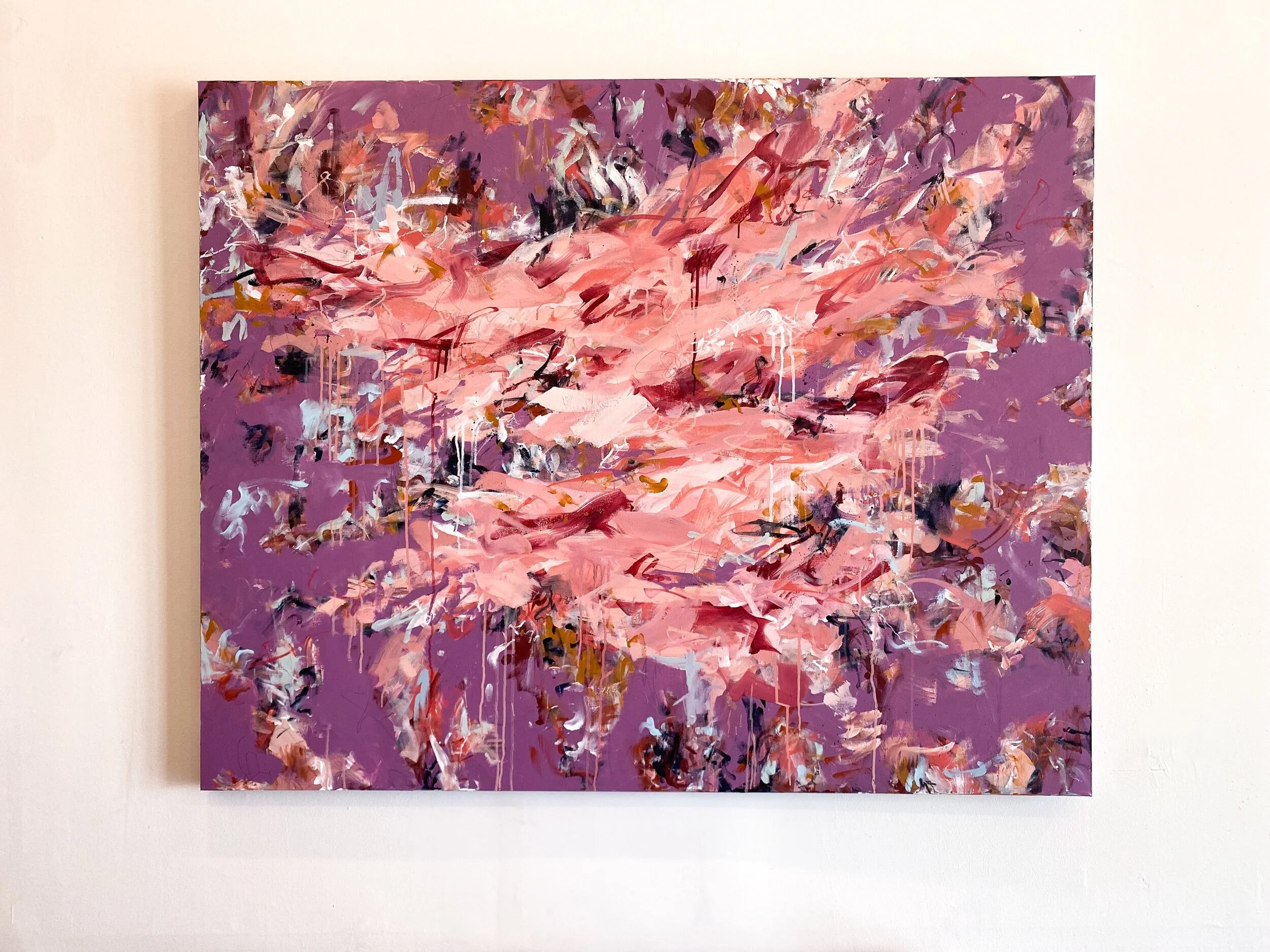 "I Refuse To Swallow", 48”x60”, Original Abstract Painting
