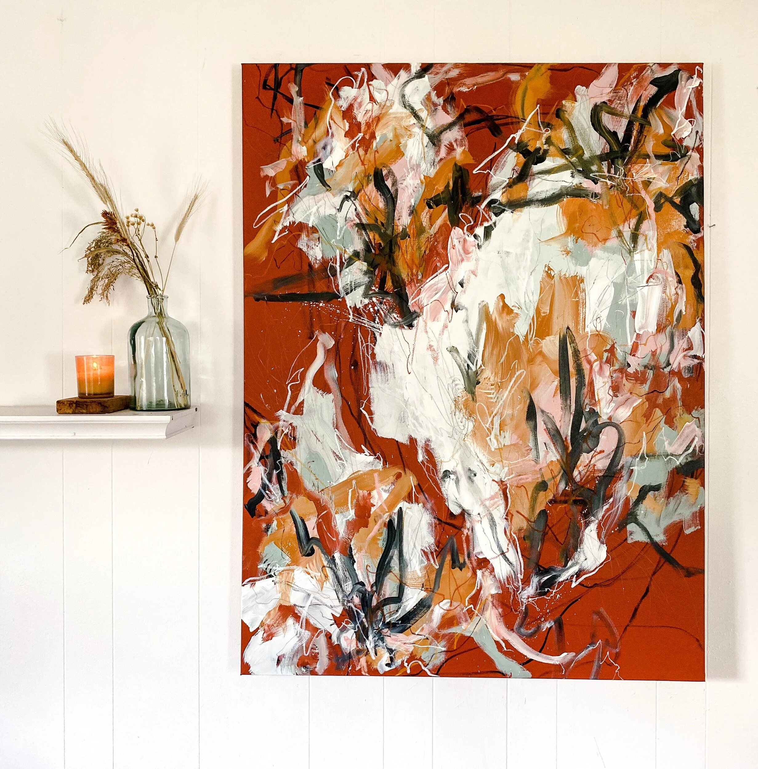 Gifts of the Mother (and her mother, and hers), 48”x36”, HerStory Collection, Original Abstract Painting
