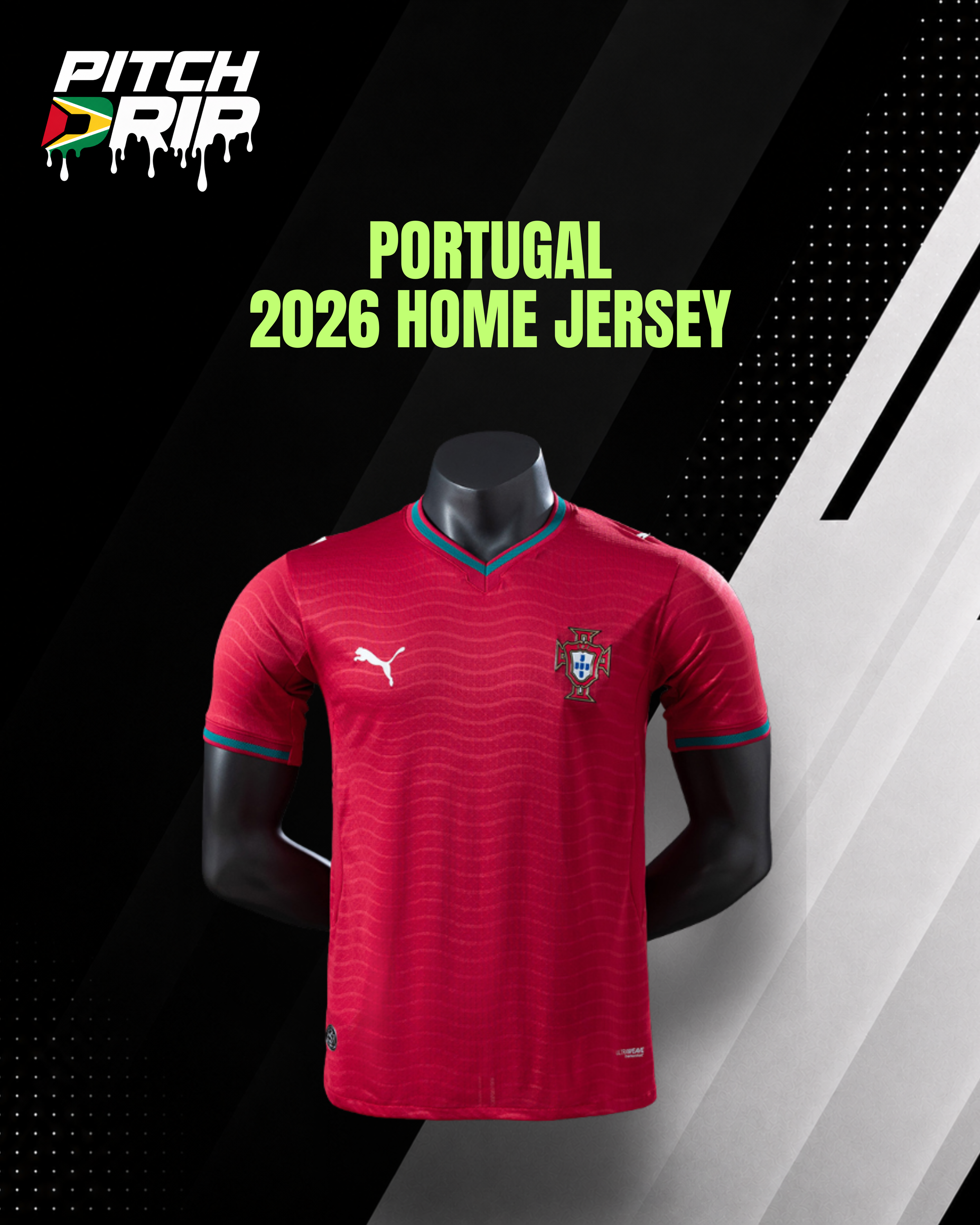 Portugal 2026 Home Jersey - Men's