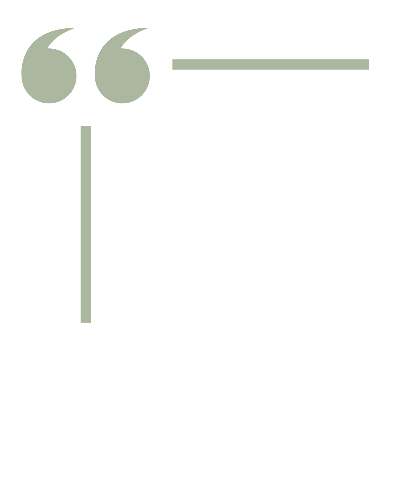 A quotation mark graphic with a quote placeholder text next to it.