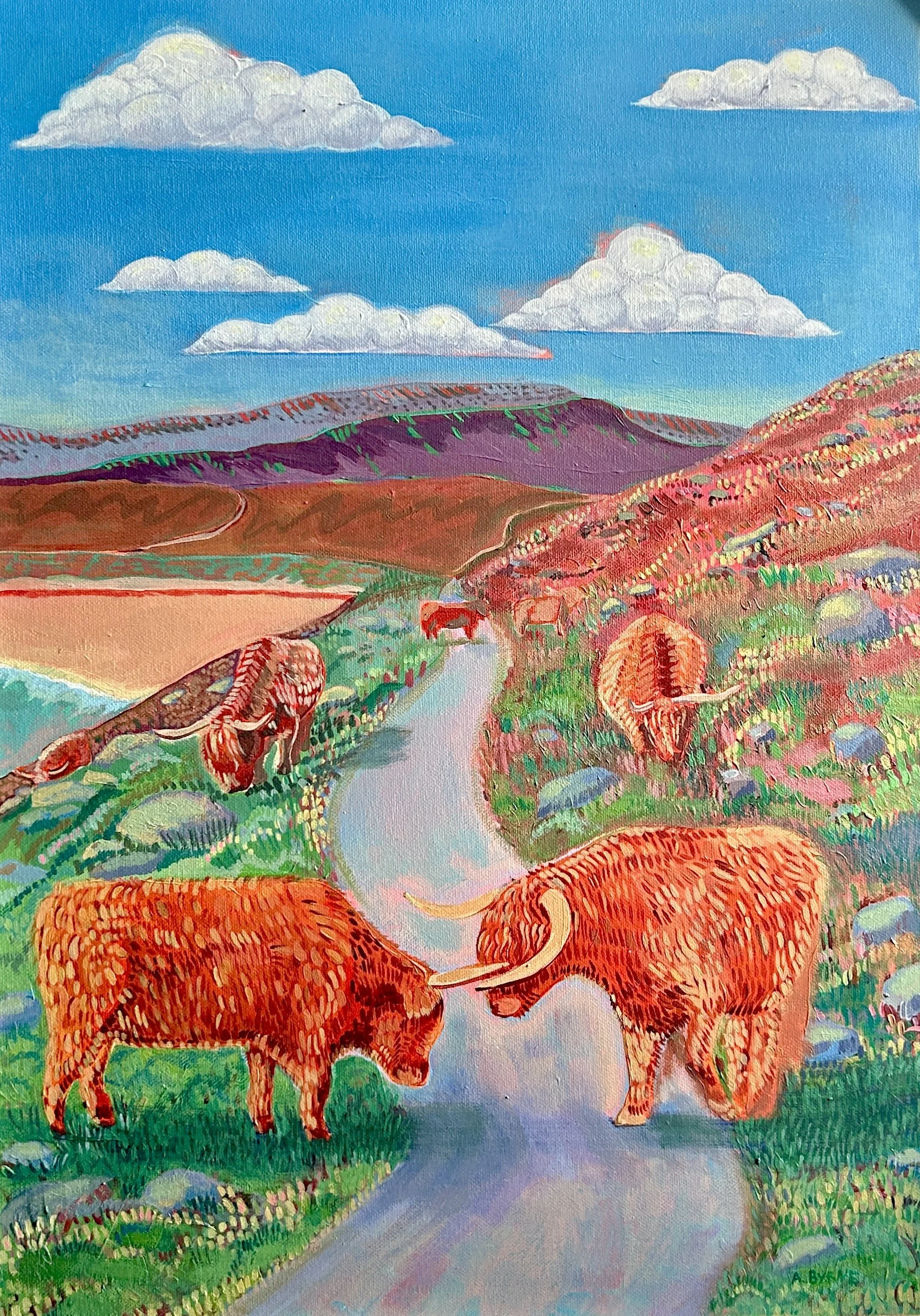 Highland Cow Painting Commission, 2026