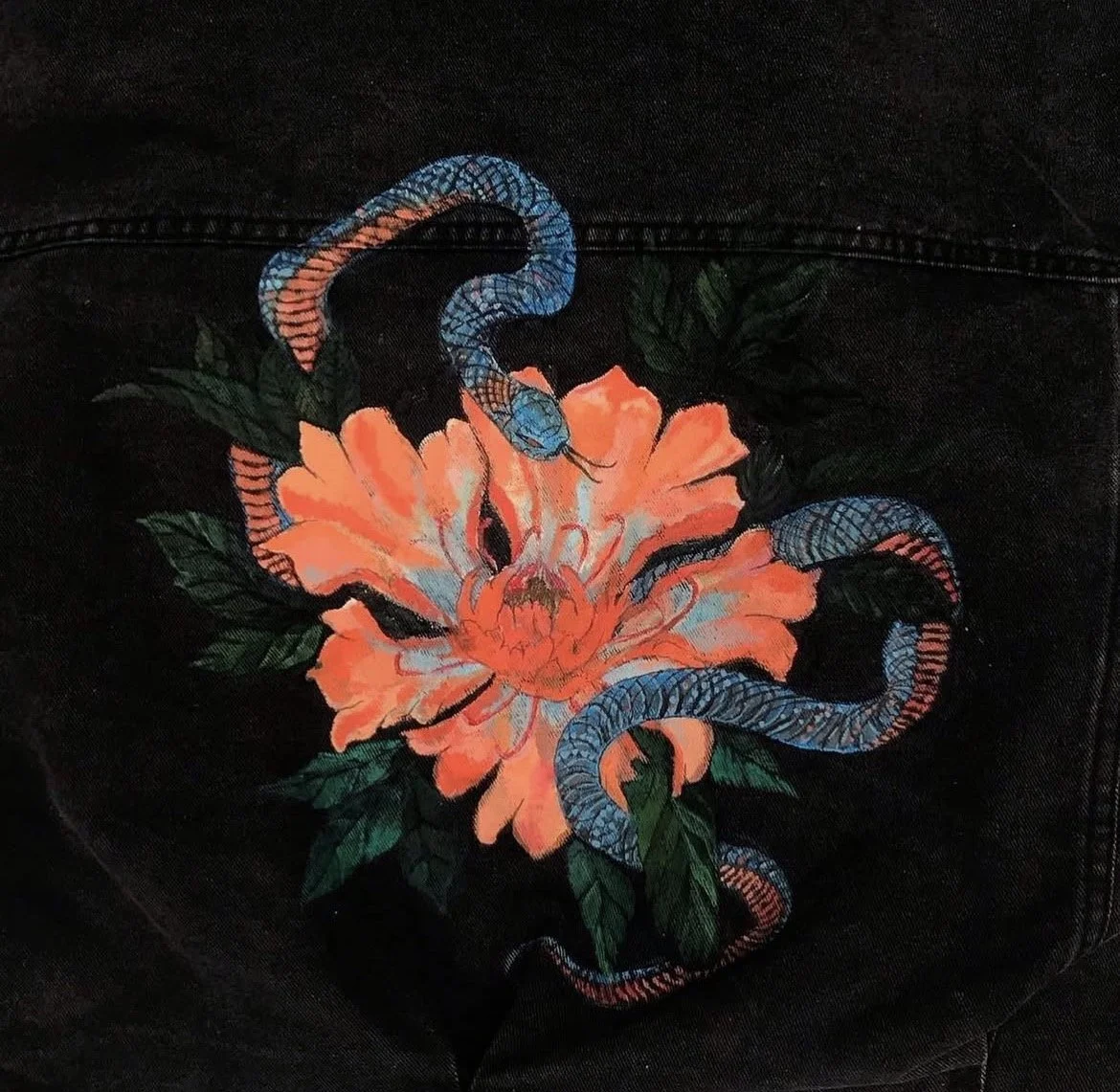 Denim Jacket Painting Commission, 2021