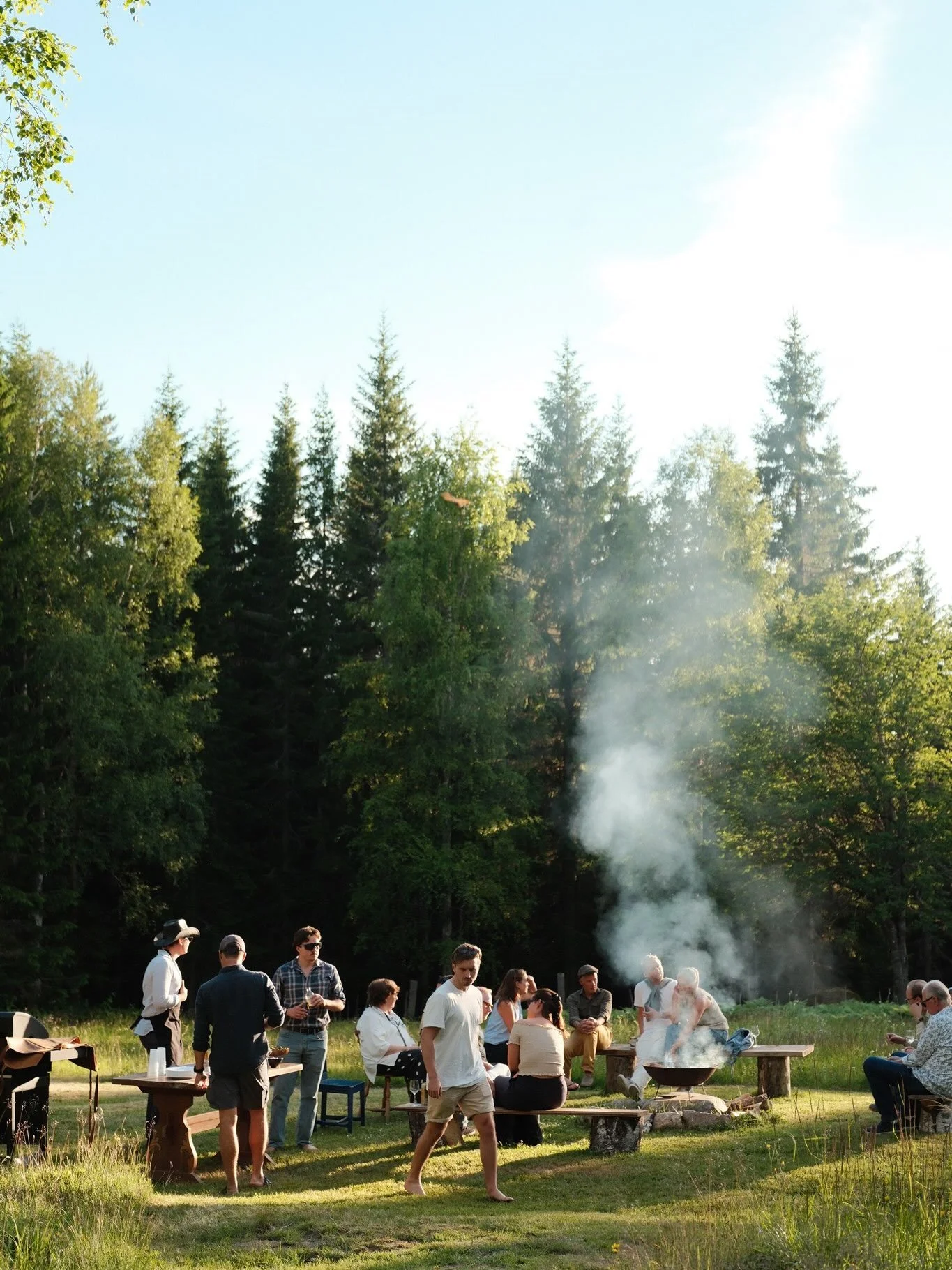Thursday night | my favorite night. 

An intimate night surrounded by wedding party &amp; immediate family nestled up in the woods of Dalarna. This night was filled with laughter, tears, culture, &amp; core memories. It was such a beautiful way to ki
