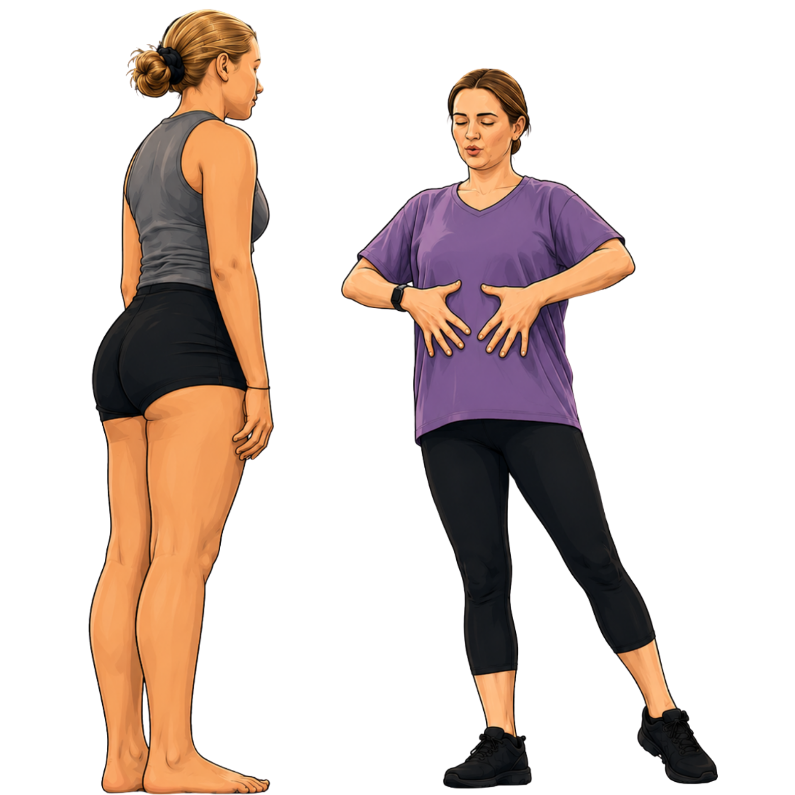 Coach V teaching body positioning and core engagement during a private dance lesson in Farmington, MN.