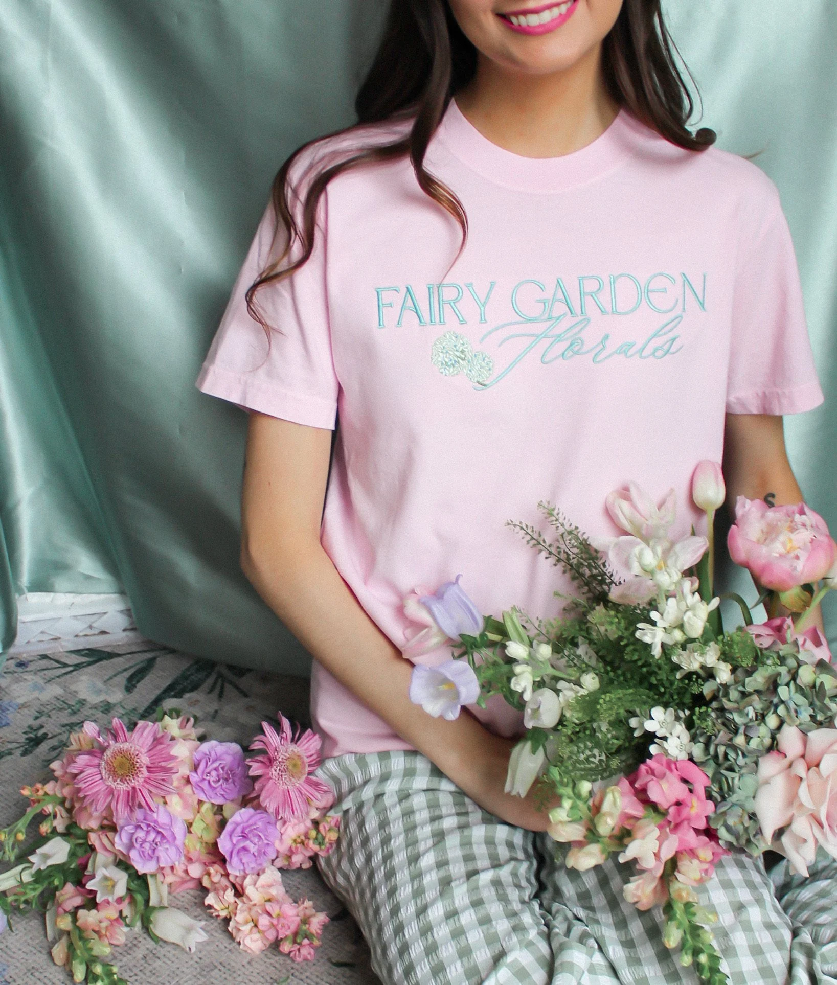 Embroidered T-Shirt (Blossom)
