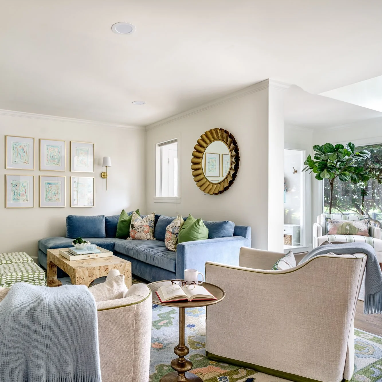 One of our favorite parts of the design process is taking a space that almost works and completely rethinking how it can function for the family who lives there.

This family room had a unique shape and a layout that wasn&rsquo;t making the most of t