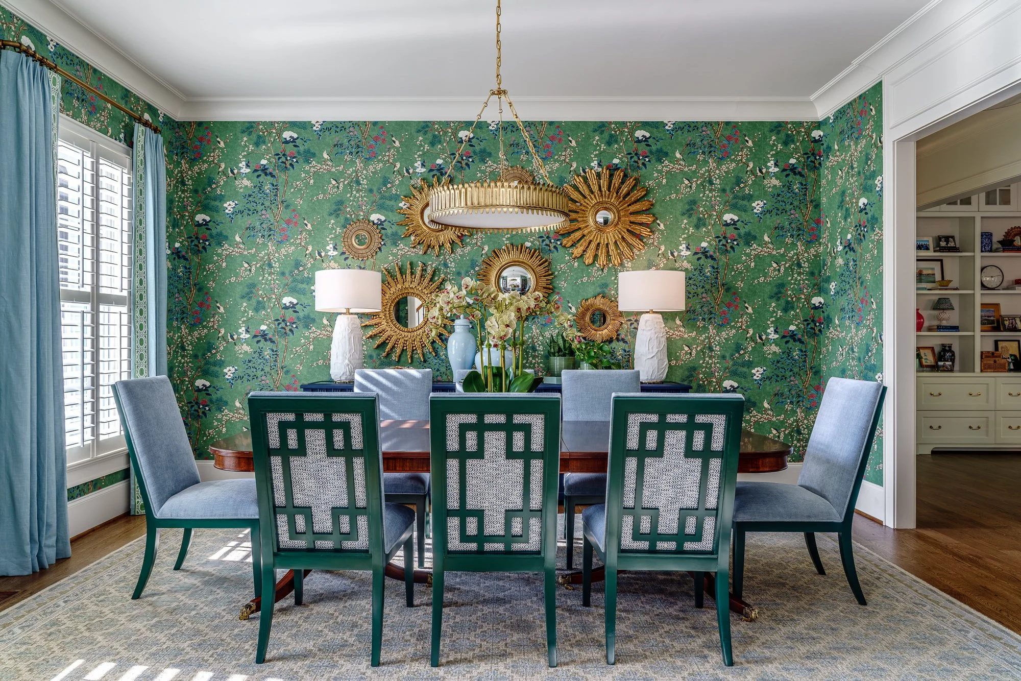 Forest living room project — Winston-Salem, NC interior design portfolio