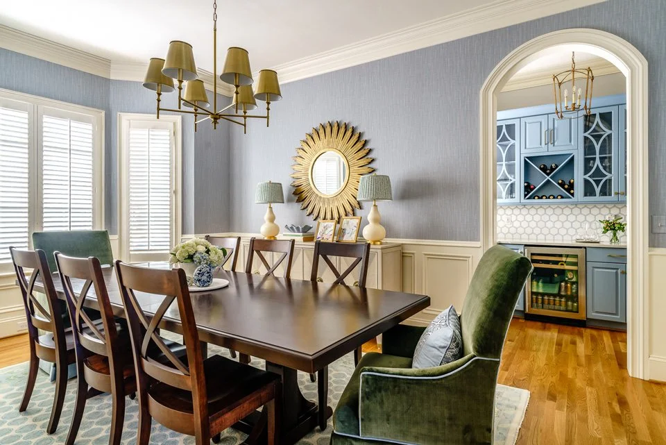 Windsor dining room project — Winston-Salem, NC interior design portfolio