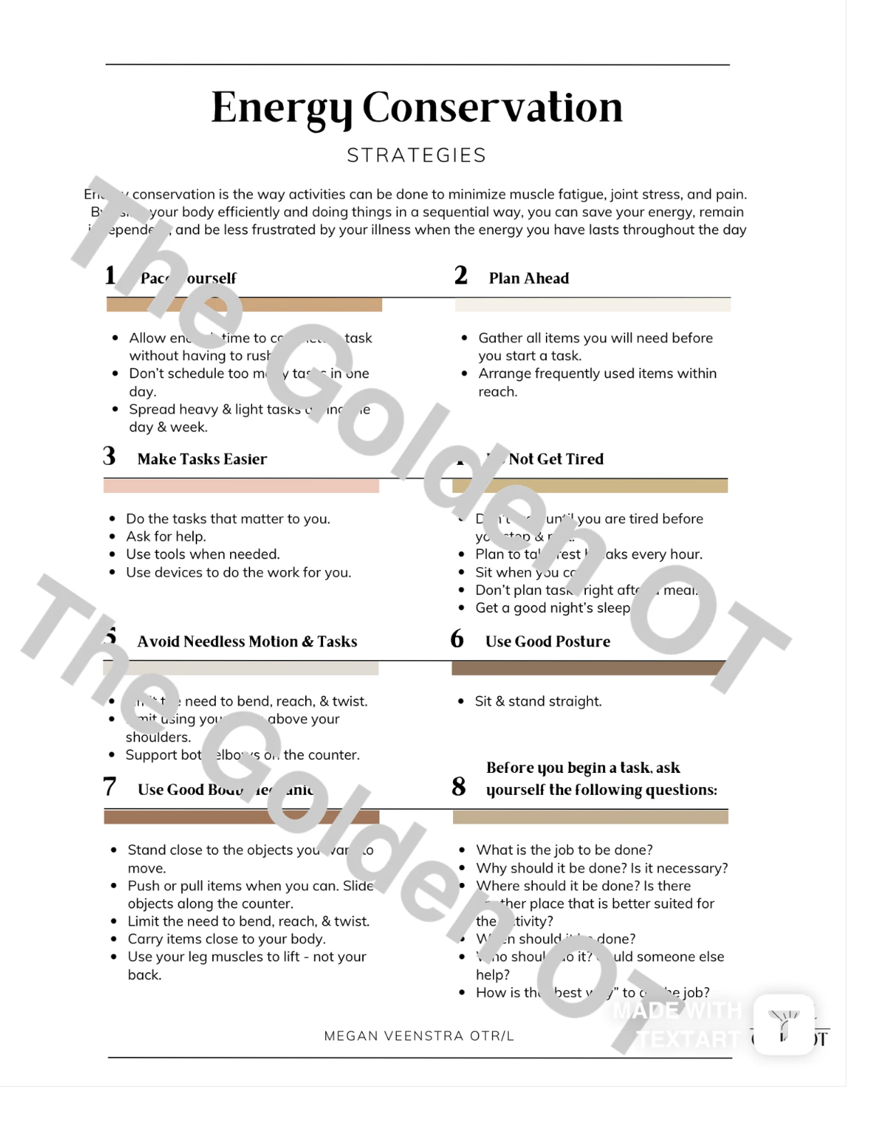 Energy Conservation Handout