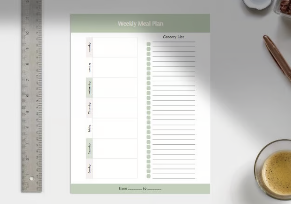 Weekly Menu Planner