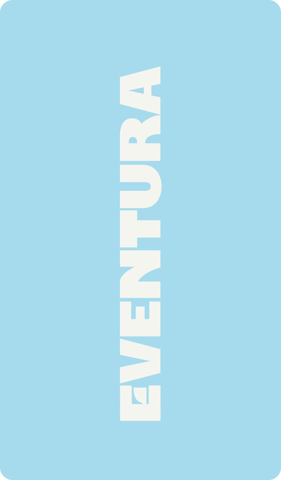 Fondo azul claro con el texto en letras grandes y blancas que dice 'VENEZUELA'.