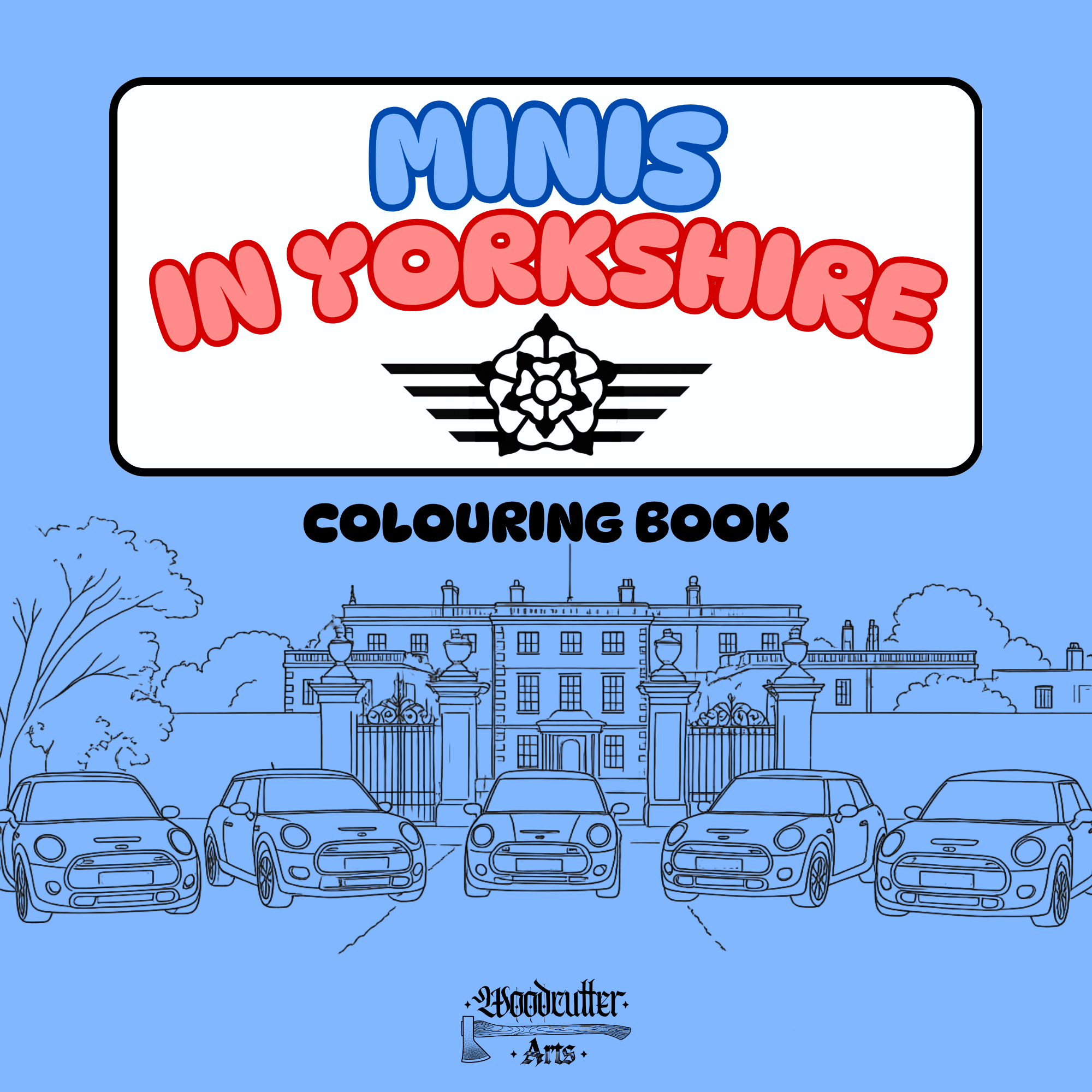 Minis In Yorkshire Colouring Book (Pre-Order)