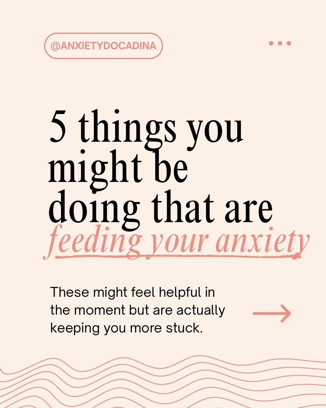 Trying everything to feel less anxious&hellip;but still feeling anxious? Some of the things you&rsquo;re doing to cope might accidentally be making anxiety stronger. Swipe to see if any of these common anxiety traps sound familiar 👀

#anxiety #cbt #