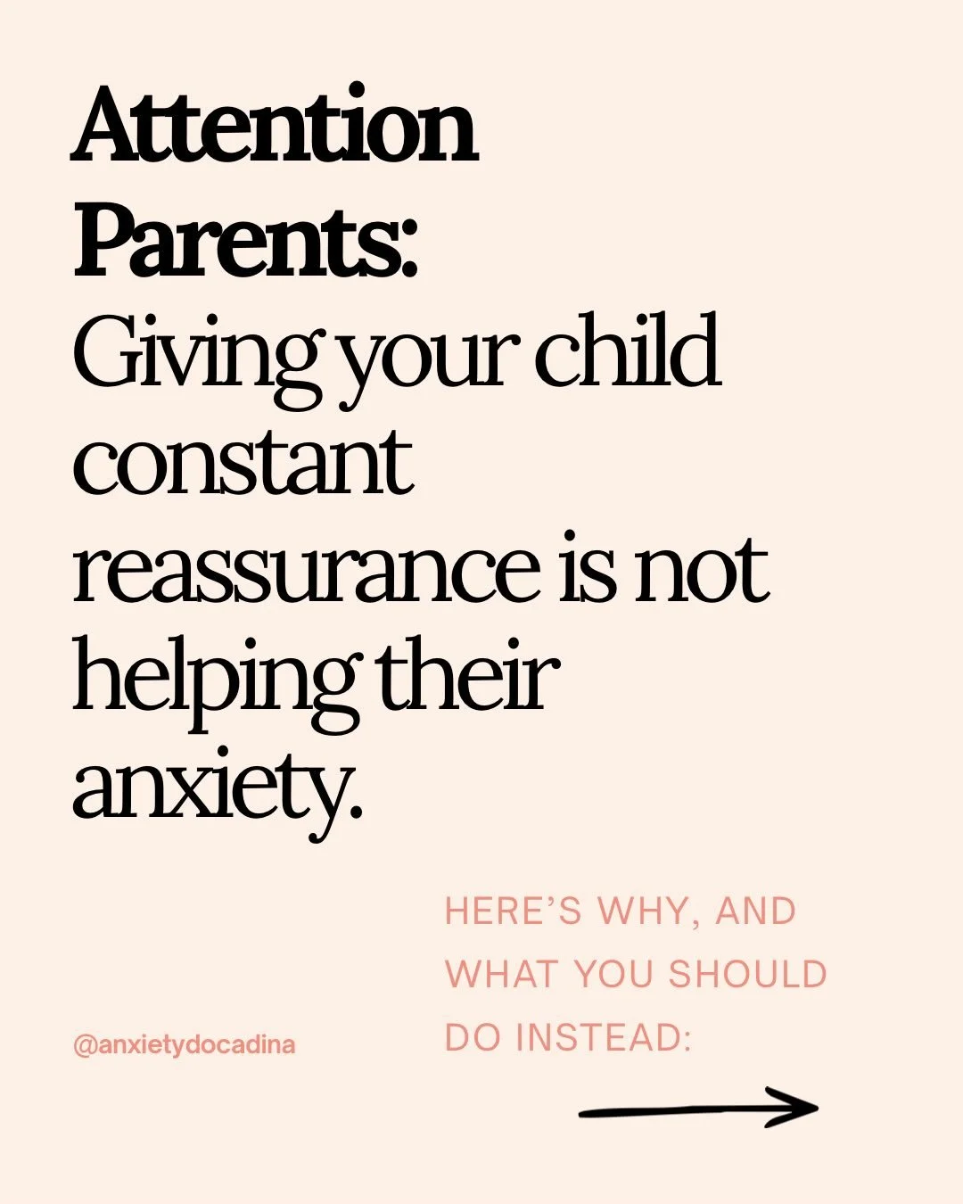 Reassurance feels helpful in the moment, but it actually keeps anxiety going. What kids need most isn&rsquo;t more certainty, but more confidence that they can handle uncertainty. 

If you feel at a loss on how to best support your anxious child, the