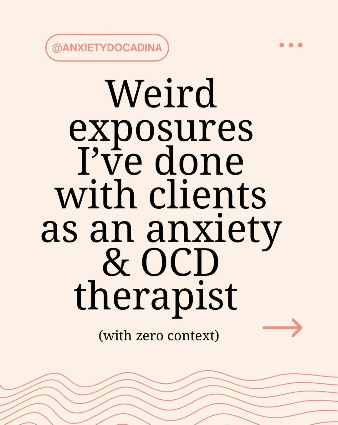 Exposure therapy is one of the most effective treatments for anxiety and OCD&hellip; and sometimes it looks a little weird. 

Why do exposures? Because anxiety grows when we treat discomfort like danger. Exposure helps us break the anxiety cycle by s