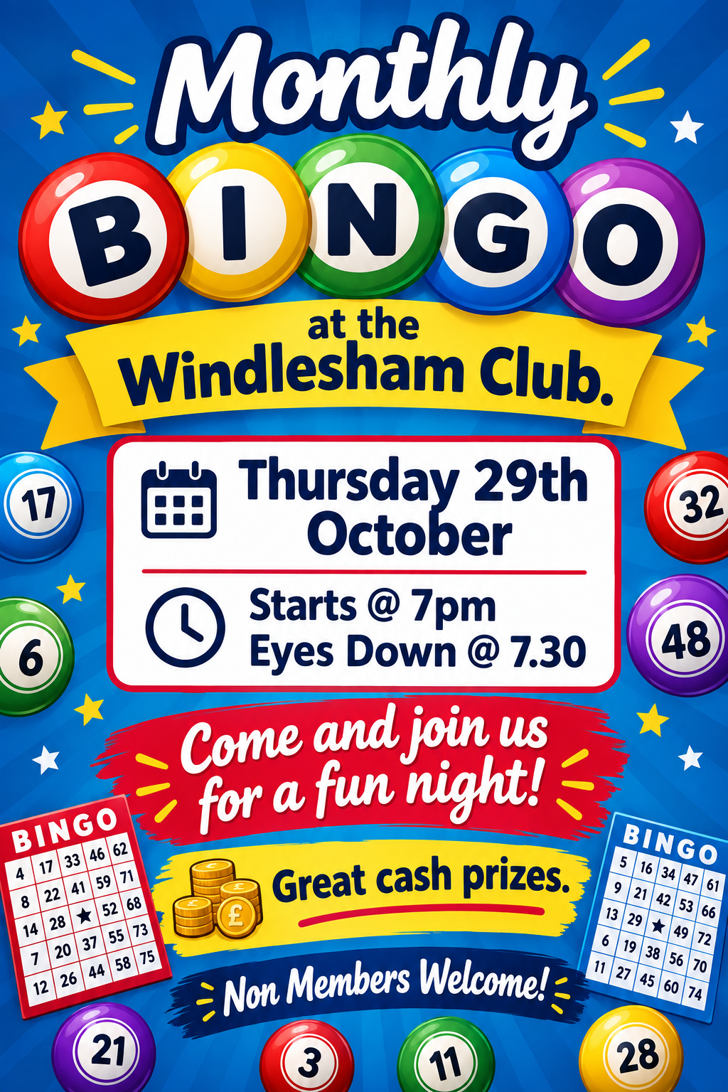 Monthly Bingo Night!