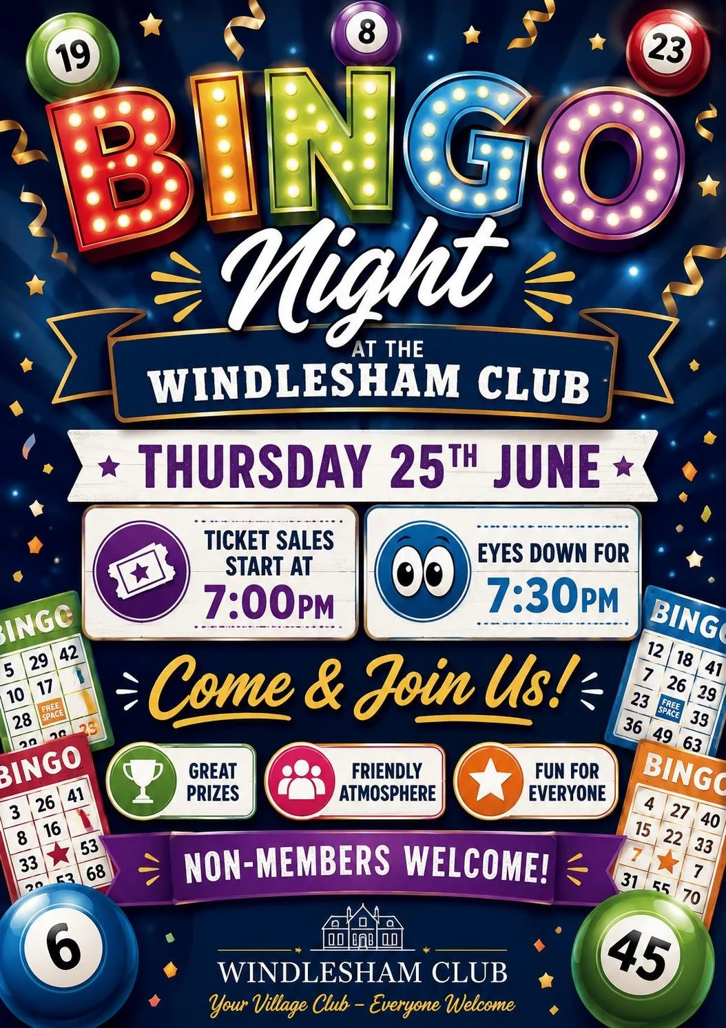 Bingo Night @ Windlesham Club