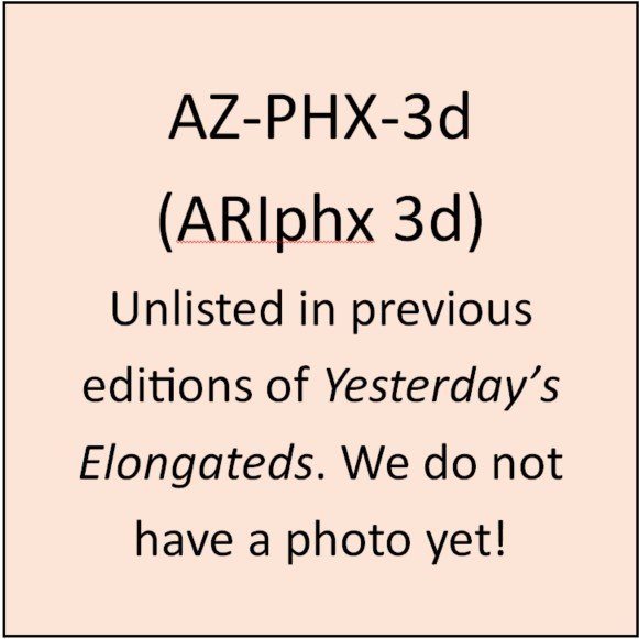 AX-PHX-3d (ARIphx 3d): Horizontal with dot border.  Identical to ARI – phx 3c, except on same curve as bottom of coin /BANQUET FEB. 26/