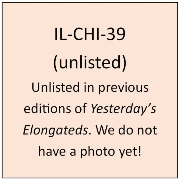 IL-CHI-39 (unlisted): Obverse, horizontal with No border.  On same curve as top of coin around top edge /PAGENT OF PROGRESS/.  Filling complete center, a long rectangular building.  Right hand view, with four towers inset slightly on the four corners