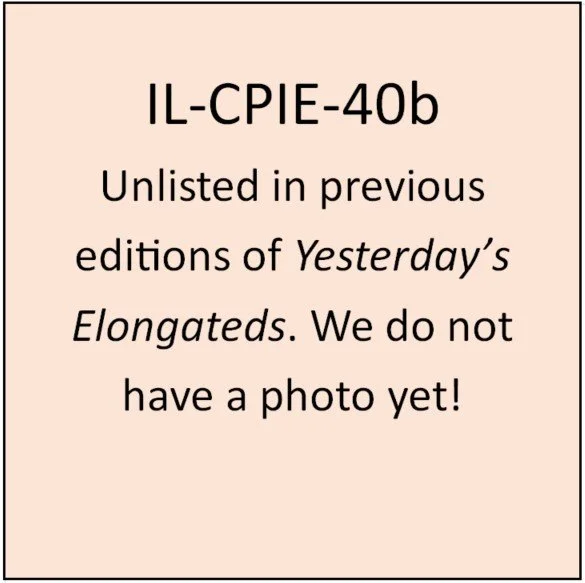 IL-CPIE-40b (ILL-CPIE 40b): Horizontal with rope border.  Same as ILL – CPIE 40, except reverse is blank.