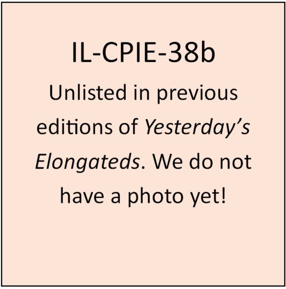 IL-CPIE-38b (ILL-CPIE 38b): Vertical with rope border.  Obverse the same as ILL – CPIE 38a.  Reverse is blank.