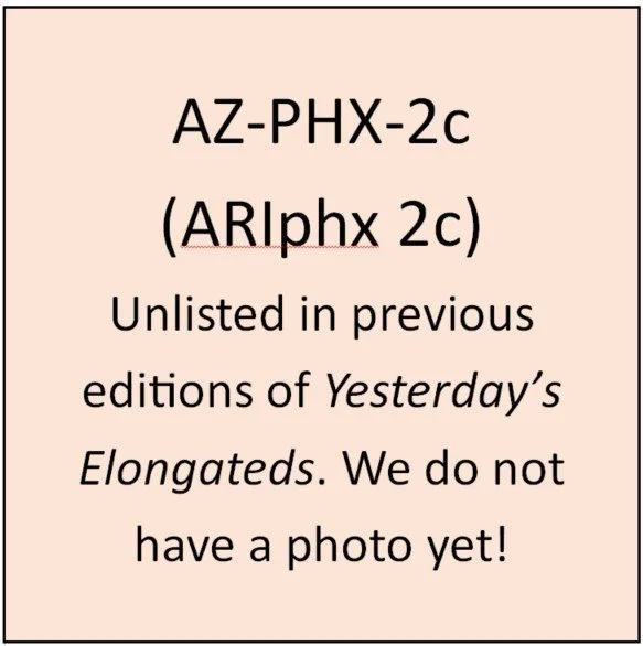 AZ-PHX-2c (ARIphx 2c): Horizontal with dot border.  All wording horizontal.  In Six lines /SUBSCRIPTION REBATE/FROM “ARIZONA VECTURIST”/WORTH $1.00 IN TRADE WITH THE/ARIZONA EXONUMIST, H.C.SCHMAL/BOX 5238 PHOENIX AZ850/.  Initials DD at bottom right.