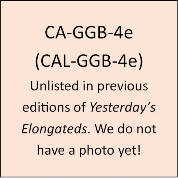 CA-GGB-4e (unlisted): Horizontal with dot border.  At top, on same curve as top of coin in two lines /SAN FRANCISCO/MOST LOVED CITY/.  Bridge depicted in background.  Under it, in two horizontal lines /GOLDEN GATE/BRIDGE/.  At left a cable–car depict
